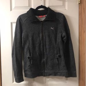 Puma sweater with knit collar